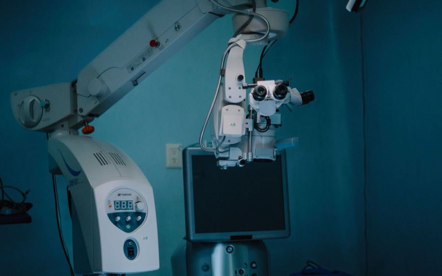 Clinical imaging equipment in a treatment room
